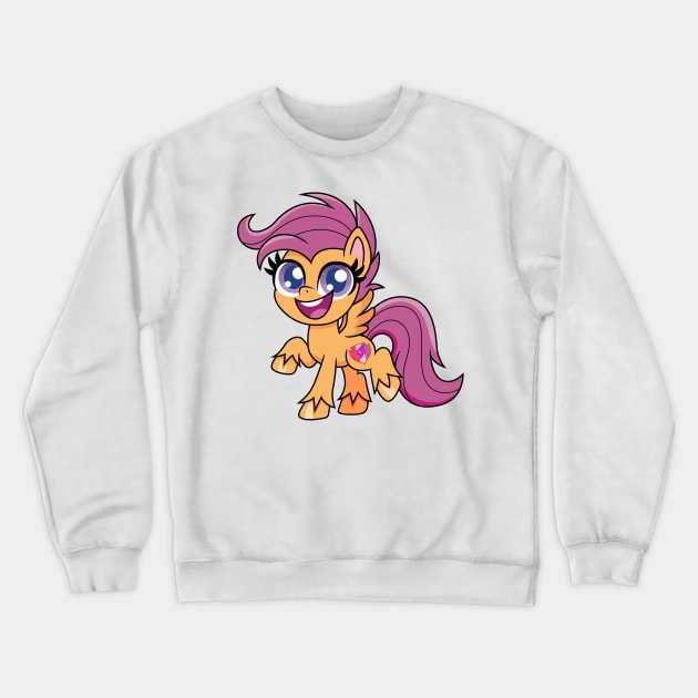 Pony Life Scootaloo Crewneck Sweatshirt by CloudyGlow